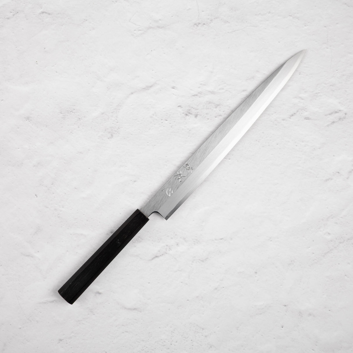 하츠코코로 x 묘진 시라사기 백2강 야나기바(사시미칼) 300mm