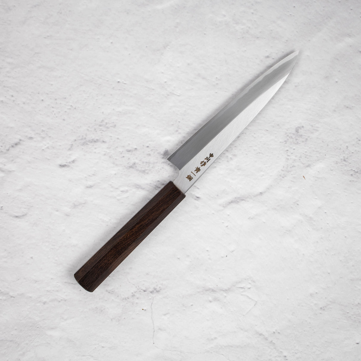 Nakagawa Blue 1 Wide Bevel Kasumi Petty 150mm Ebony Handle