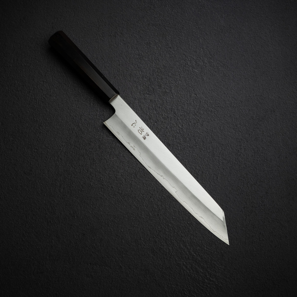 하츠코코로 x 나카가와 은삼강 와이드베벨 K팁 규토(셰프나이프) 270mm 에보니 핸들