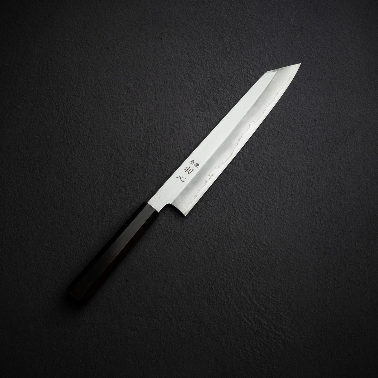 하츠코코로 x 나카가와 은삼강 와이드베벨 K팁 규토(셰프나이프) 270mm 에보니 핸들