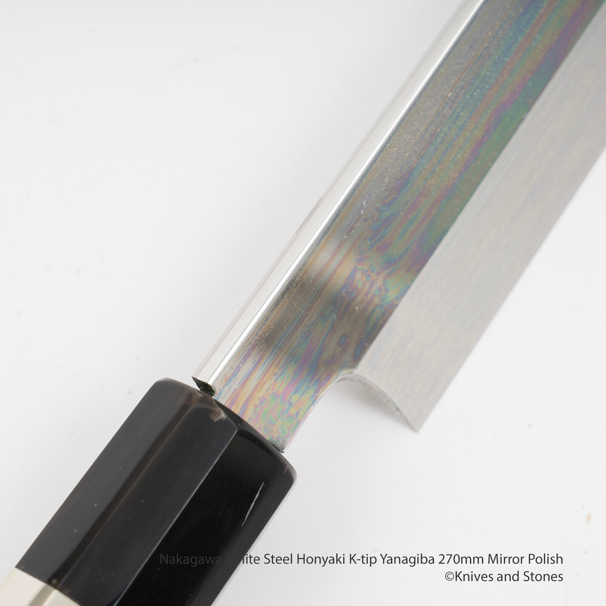 나카가와 백지강 혼야키 K팁 야나기바(사시미칼) 270mm 경면