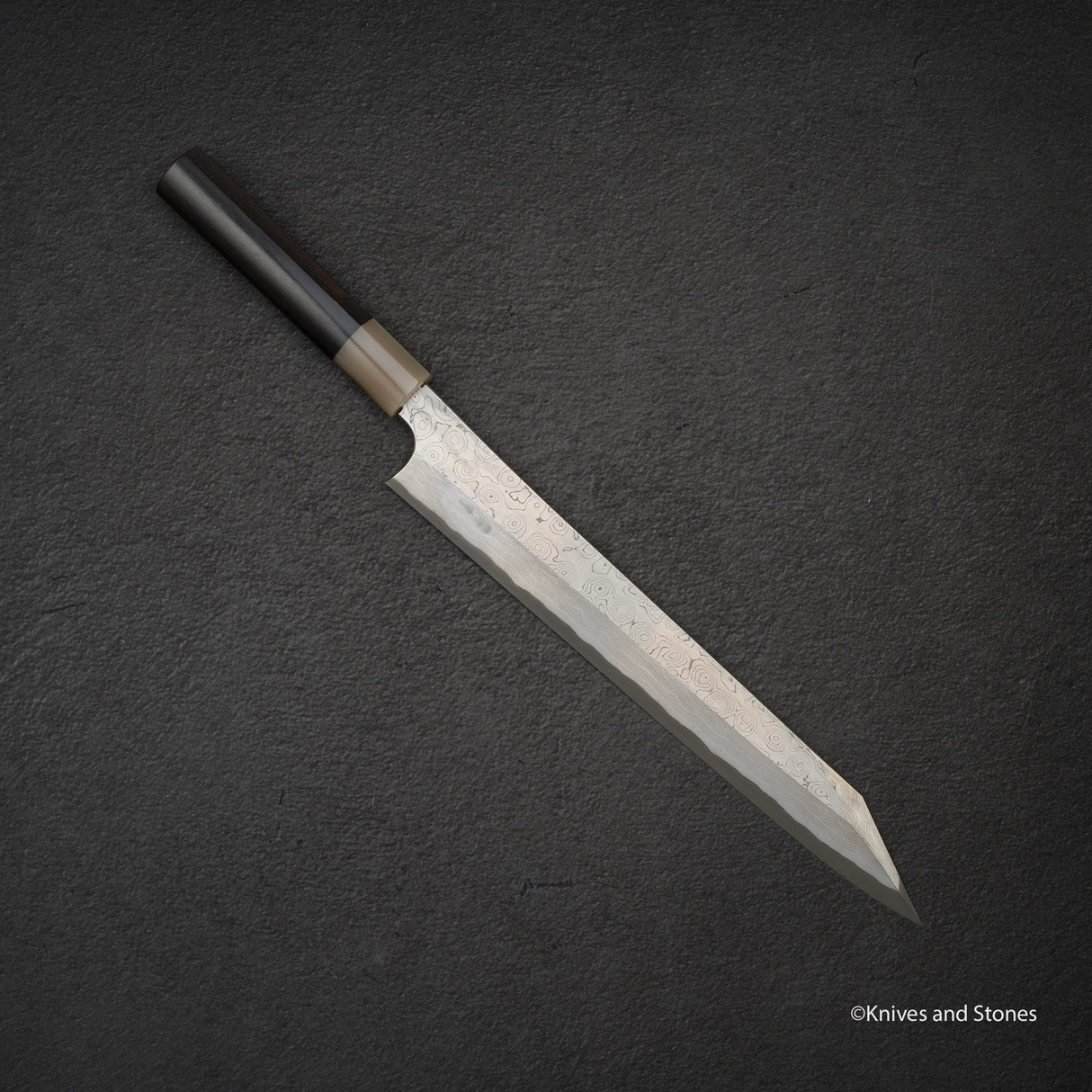 니가라 안몬 쿠로조메 청2강 다마스커스 키리츠케 야나기바(사시미칼) 300mm