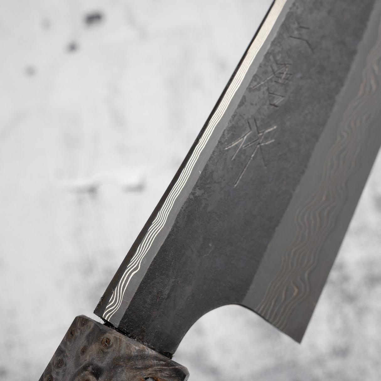 니가라 은삼강 쿠로조메 다마스커스 분카 180mm