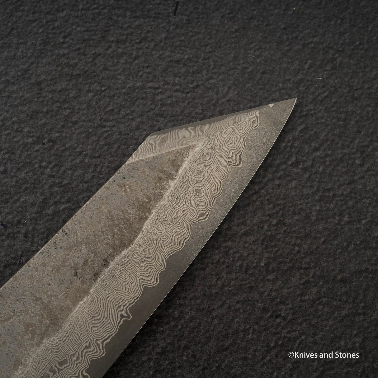 니가라 은삼강 쿠로조메 다마스커스 K팁 규토(셰프나이프) 240mm