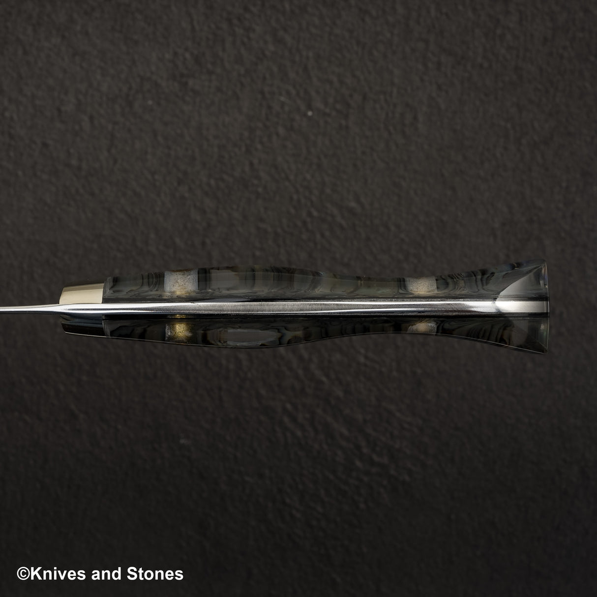 Nigara Anmon (暗紋) SG2 Raindrop Damascus K tip Petty 150mm Mother-of-Pearl Inlay Handle