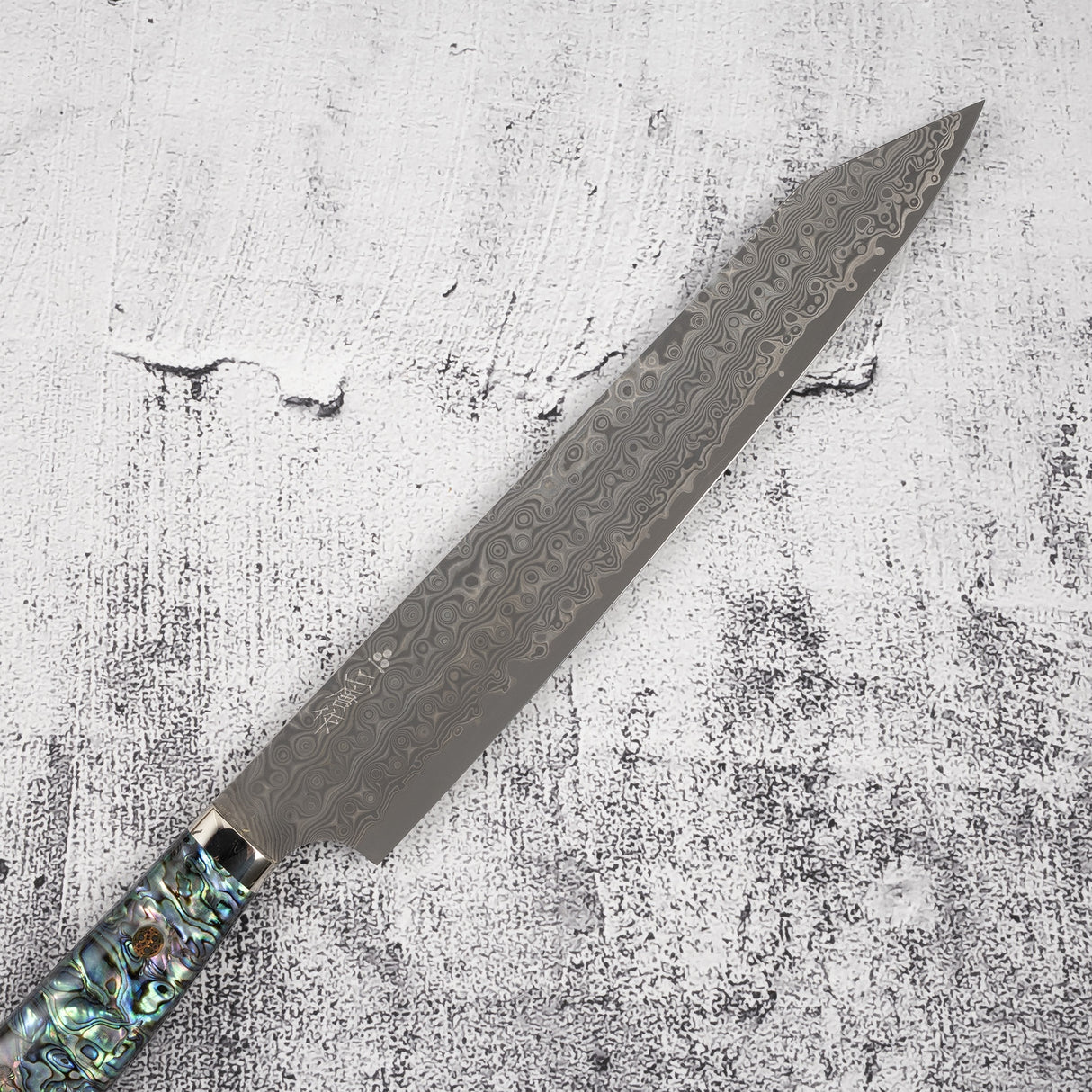 니가라 안몬 SG2 레인드롭 다마스커스 K팁 스지히키 240mm 자개 웨스턴핸들