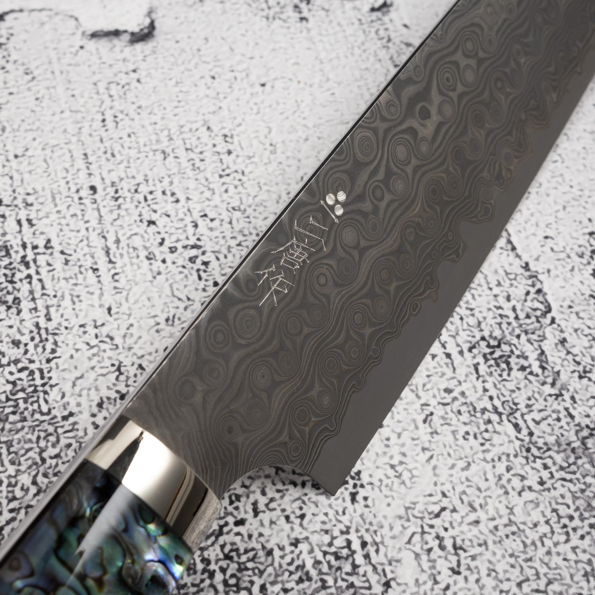 니가라 안몬 SG2 레인드롭 다마스커스 K팁 스지히키 240mm 자개 웨스턴핸들