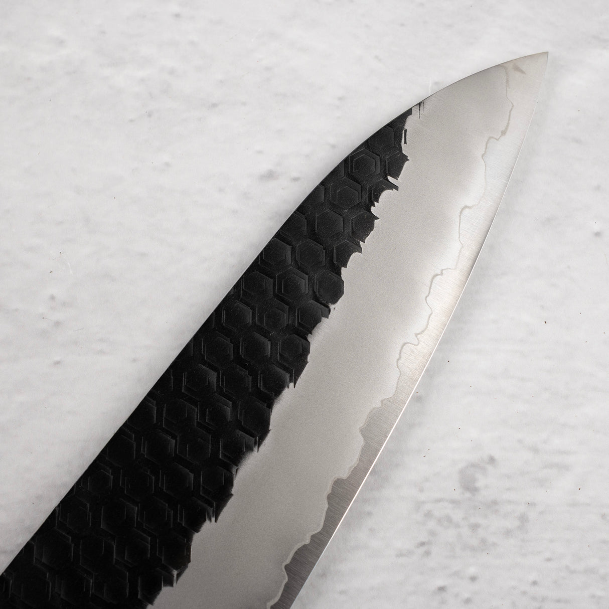 Nigara SG2 Kurouchi Tsuchime Gyuto 210mm Western Ironwood
