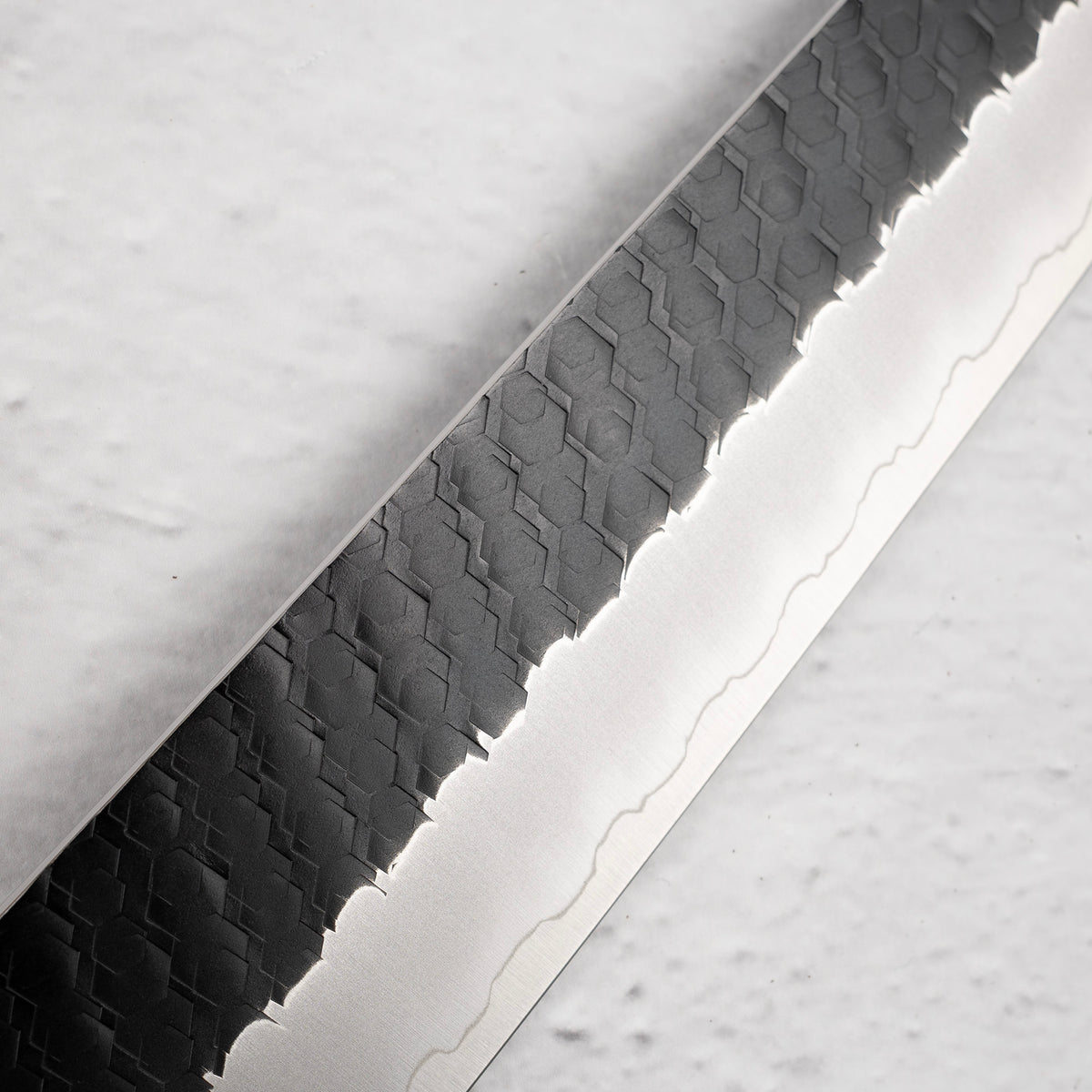 Nigara SG2 Kurouchi Tsuchime Sujihiki 300mm Western Ironwood