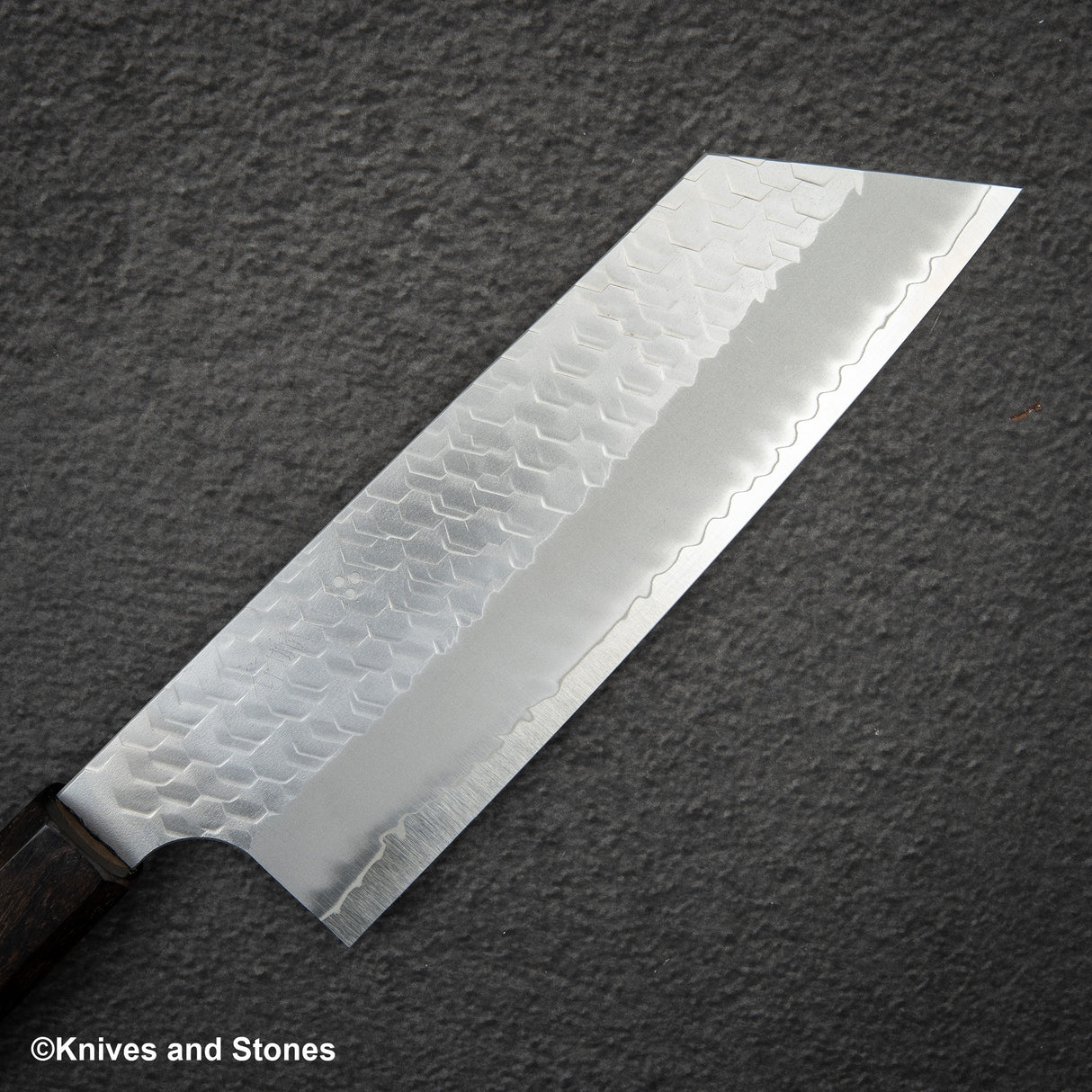 Nigara SG2 Tsuchime Matt Migaki K tip Nakiri 180mm Ebony Handle