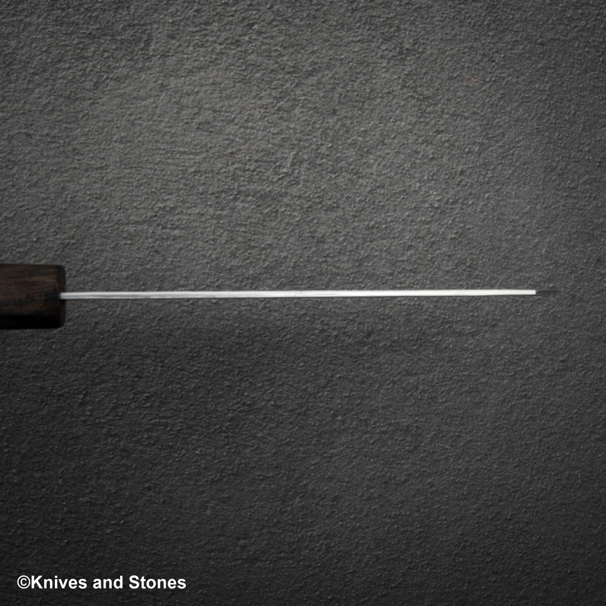 Nigara SG2 Tsuchime Matt Migaki K tip Nakiri 180mm Ebony Handle