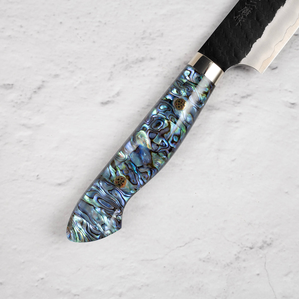 Nigara SG2 Tsuchime Kurouchi K-tip Sujihiki 255mm Mother-of-pearl handle