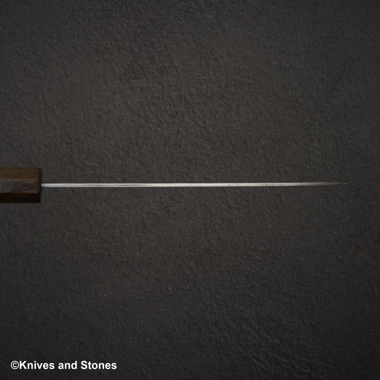 Nigara Aogami (Blue) Super Matt Migaki Tsuchime Finished Petty 150mm Black Chacate