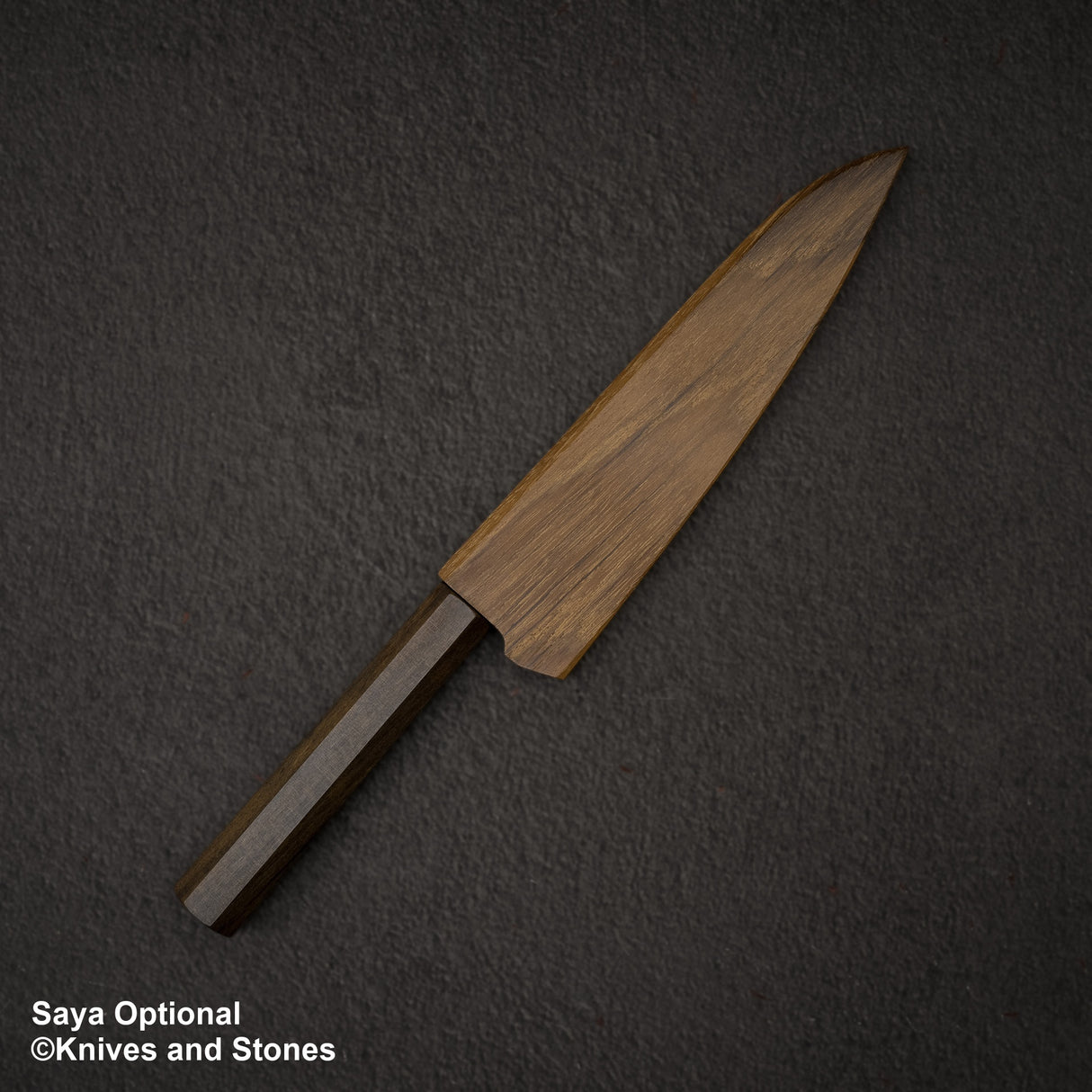 Nigara Aogami (Blue) Super Matt Migaki Tsuchime Finished Petty 150mm Black Chacate