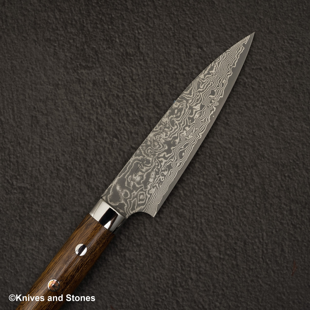 사지 타케시 SG2 블랙 다마스커스 페티 130mm 아이언우드 핸들