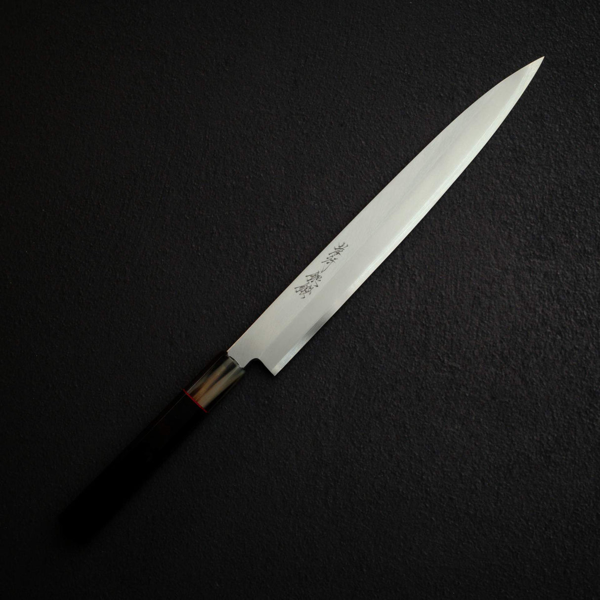 사카이 타카유키 긴탄 은삼강 야나기바(사시미칼) 270mm 에보니 핸들 블론드 혼