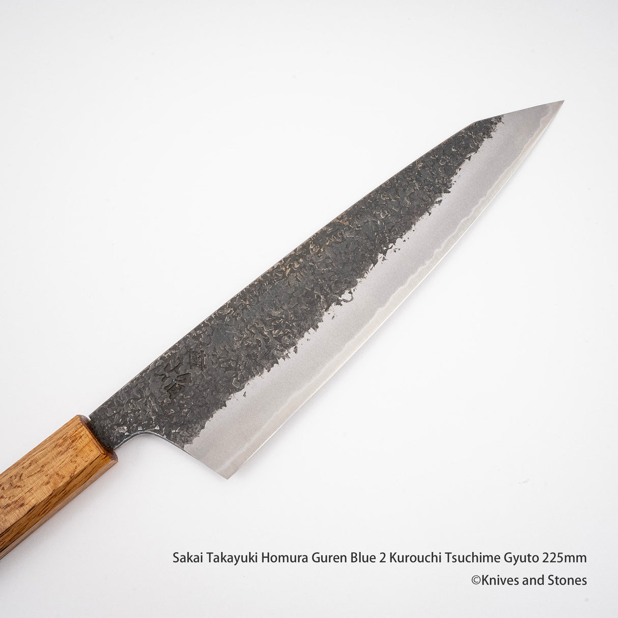 Sakai Takayuki Homura Guren Blue 2 Kurouchi Tsuchime Gyuto 225mm