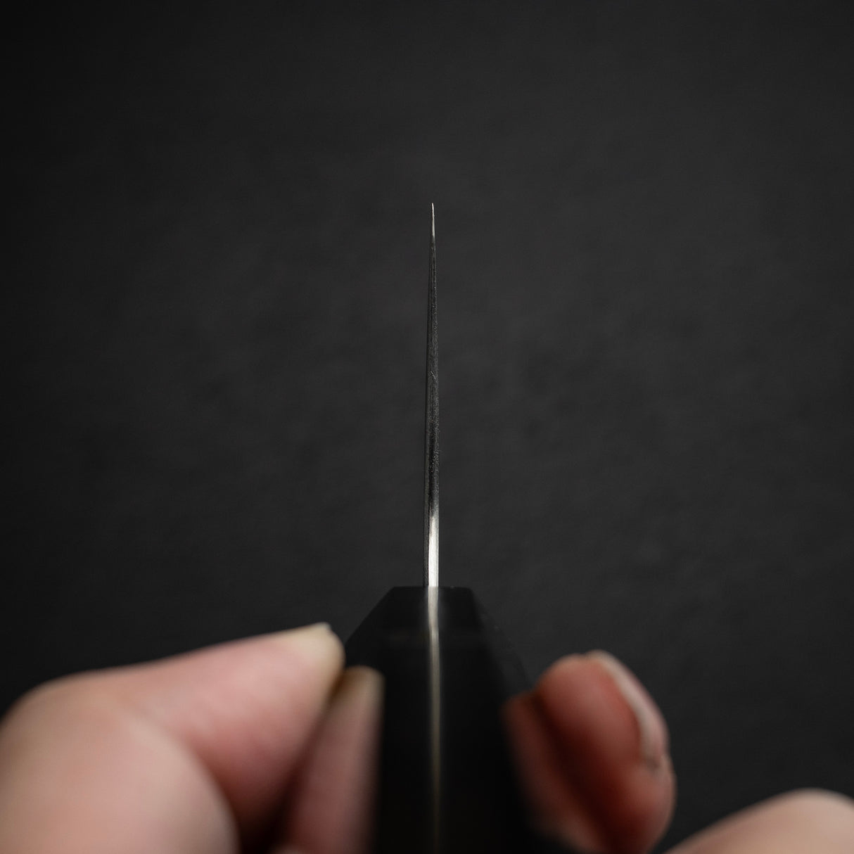 시바타 코테츠 크로맥스 보스 나키리(야채칼) 175mm 에보니 블랙 링 핸들