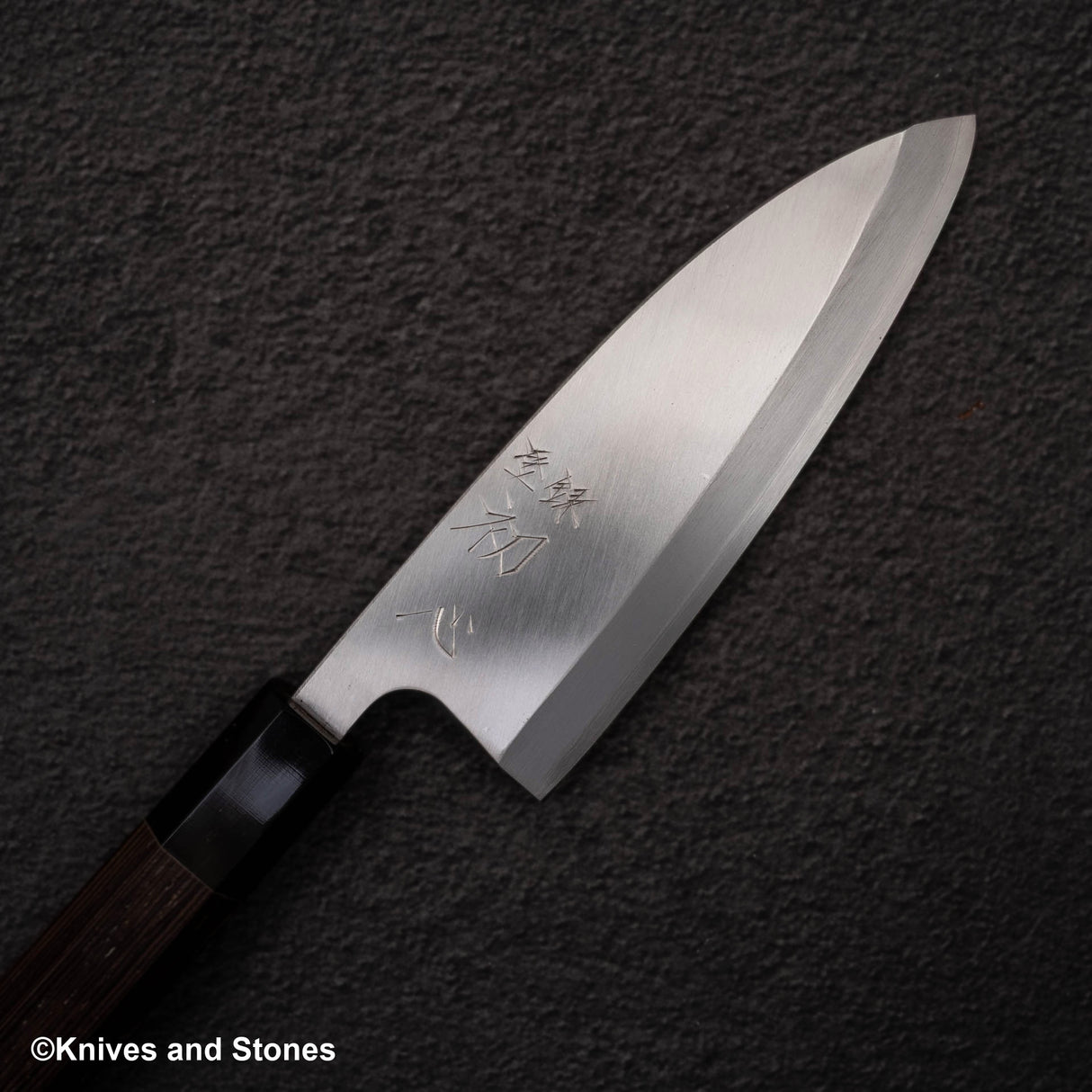 하츠코코로 x 묘진 시라사기 은삼강 데바(생선손질칼) 150mm