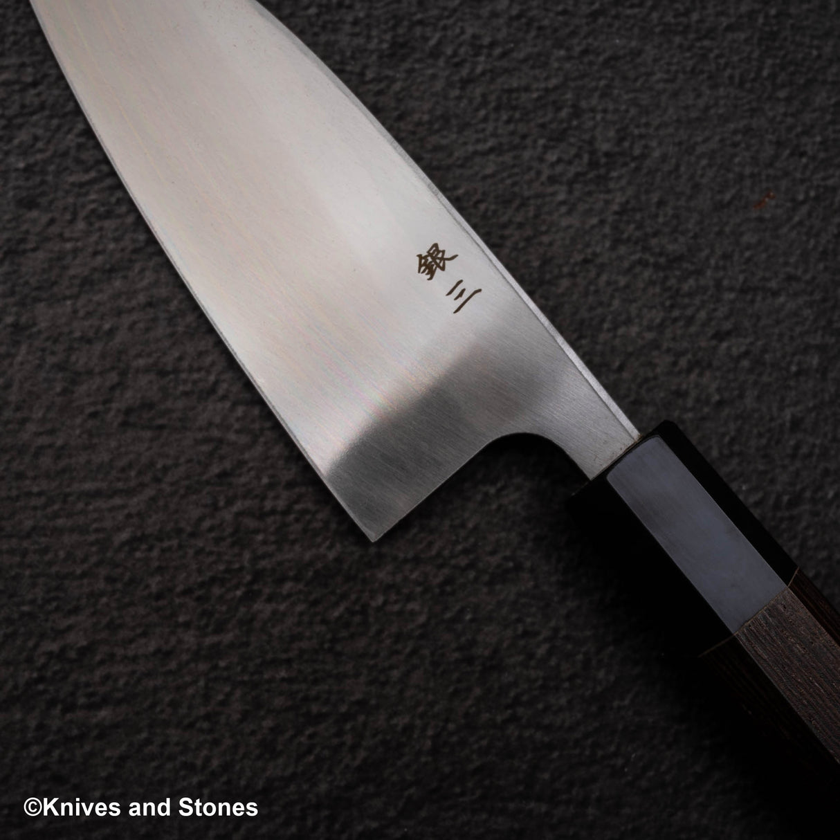 하츠코코로 x 묘진 시라사기 은삼강 데바(생선손질칼) 150mm