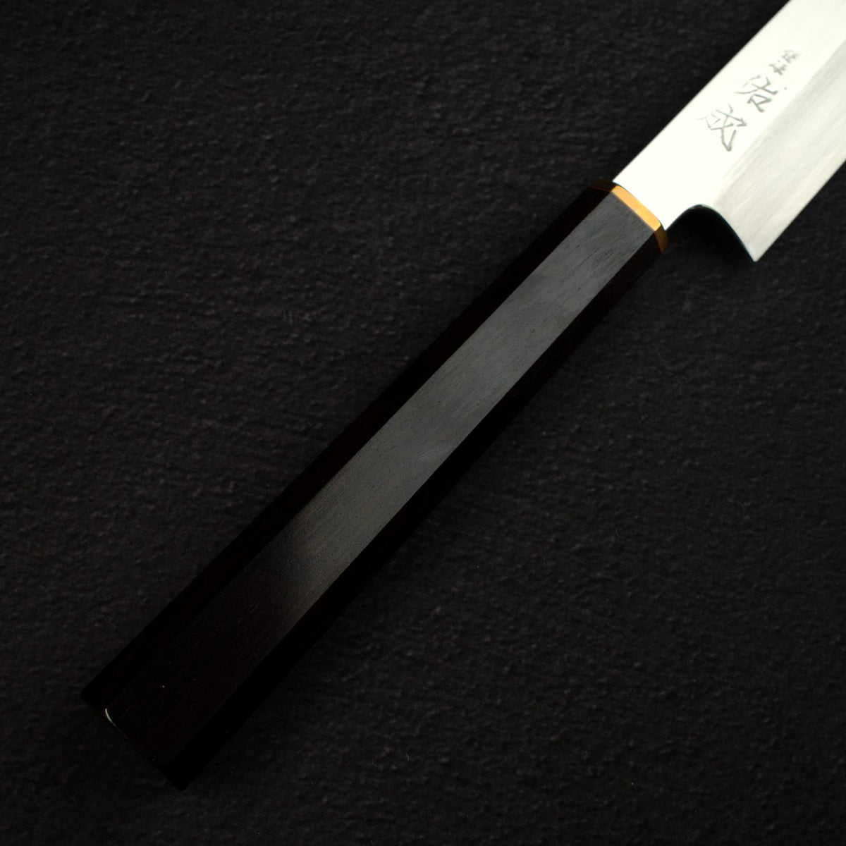 Sukenari VG XEOS Nimai Kiritsuke Yanagiba 300mm, Ebony Handle with Brass Ferrule