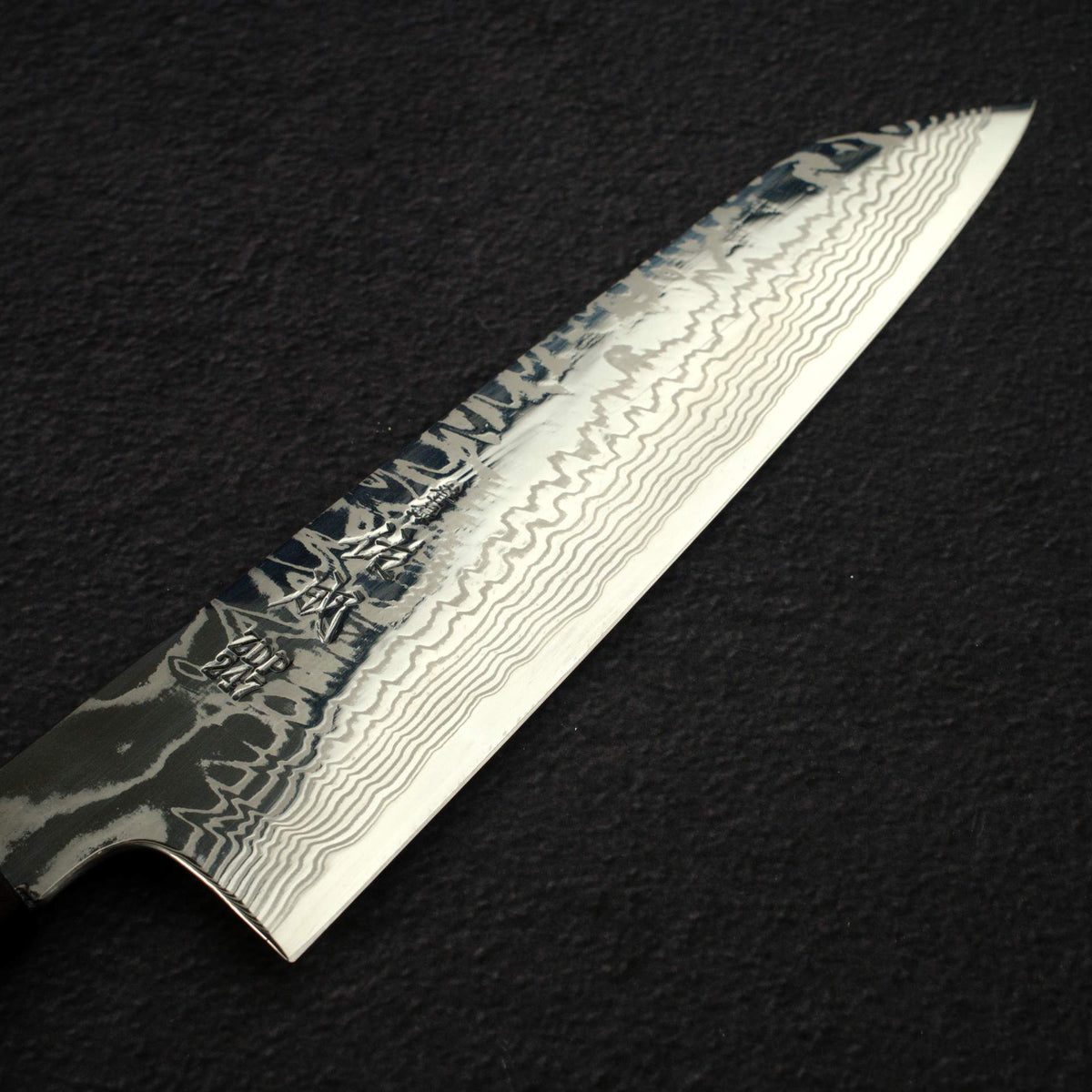 Sukenari ZDP-247 Damascus K-tip Gyuto 210mm, Ebony Handle