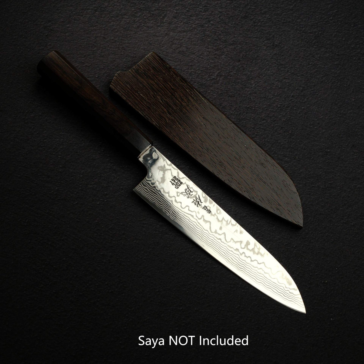 Sukenari ZDP-247 Damascus Santoku 180mm, Ebony Handle