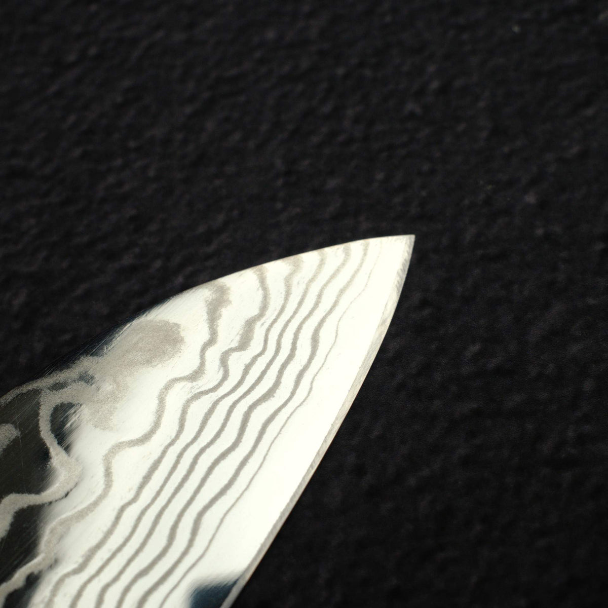 Sukenari ZDP-247 Damascus Santoku 180mm, Ebony Handle