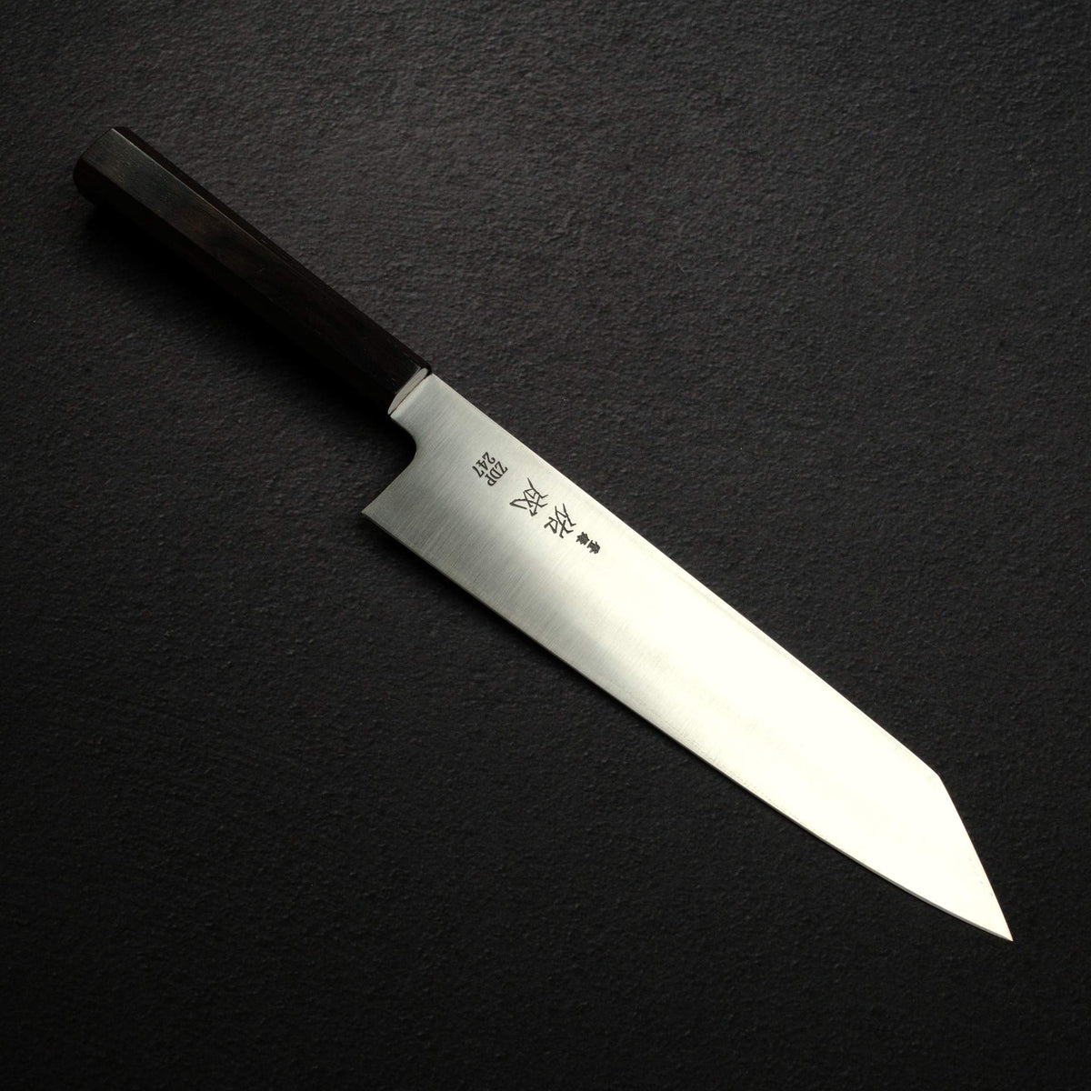 Sukenari ZDP-247 Hairline K-tip Gyuto 240mm, Ebony Handle