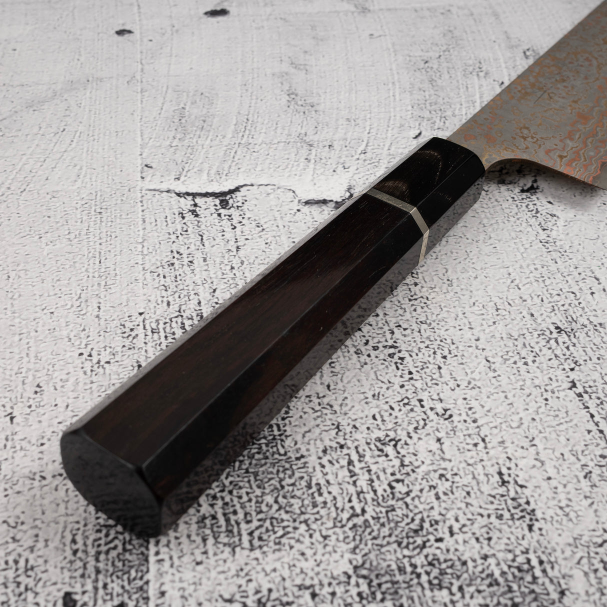 Takeshi Saji VG10 Rainbow Damascus Kurozome Gyuto 210mm