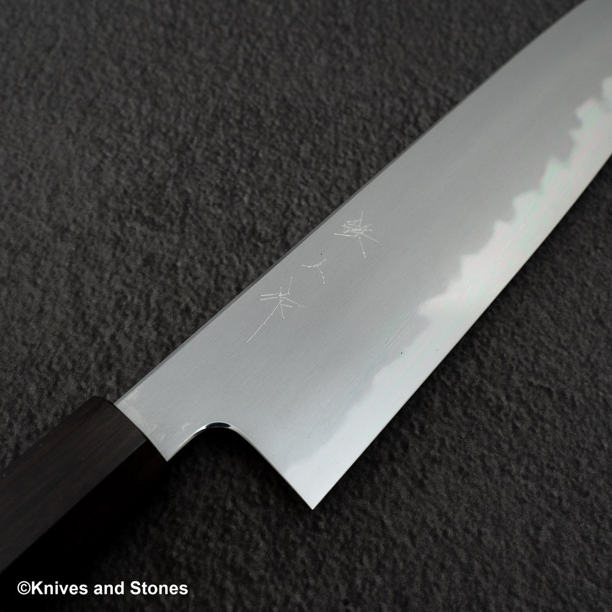 테츠진 청2강 카스미 규토(셰프나이프) 240mm 에보니 핸들