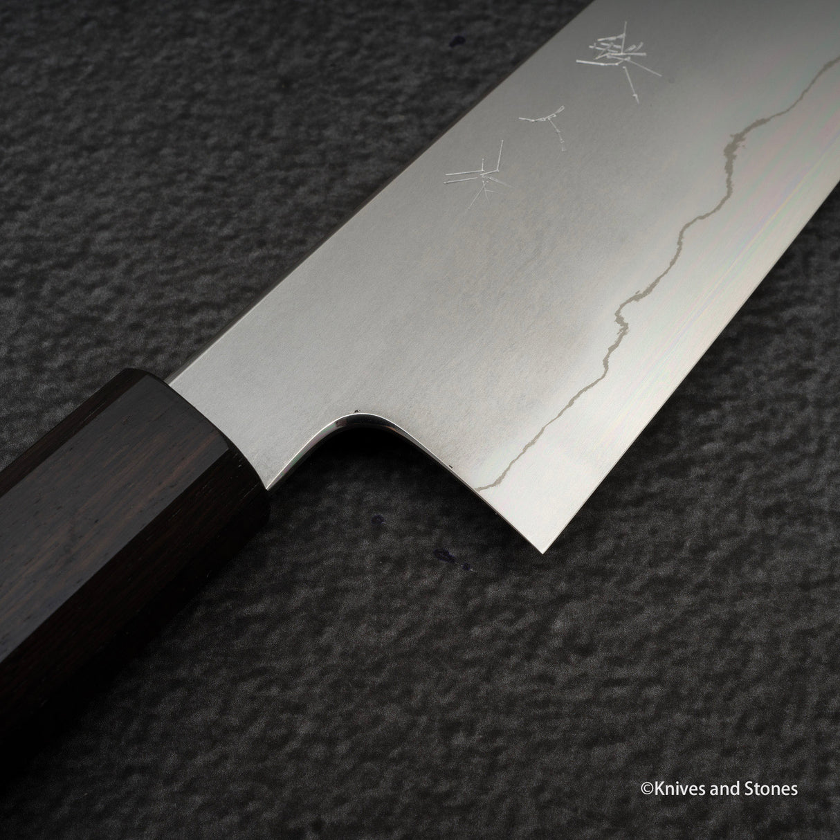 테츠진 은삼강 카스미 규토(셰프나이프) 210mm 에보니 핸들