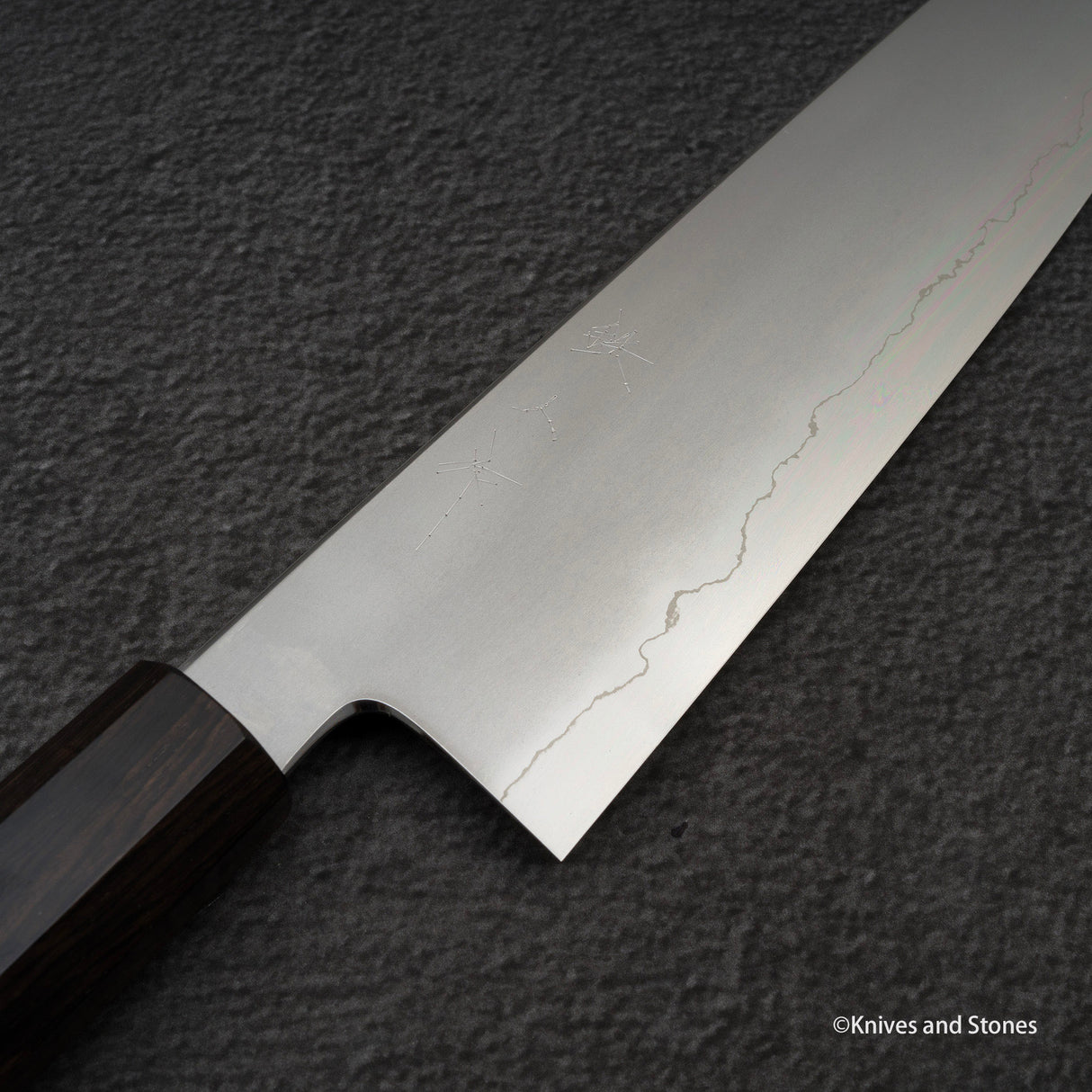 테츠진 은삼강 카스미 규토(셰프나이프) 240mm 에보니 핸들