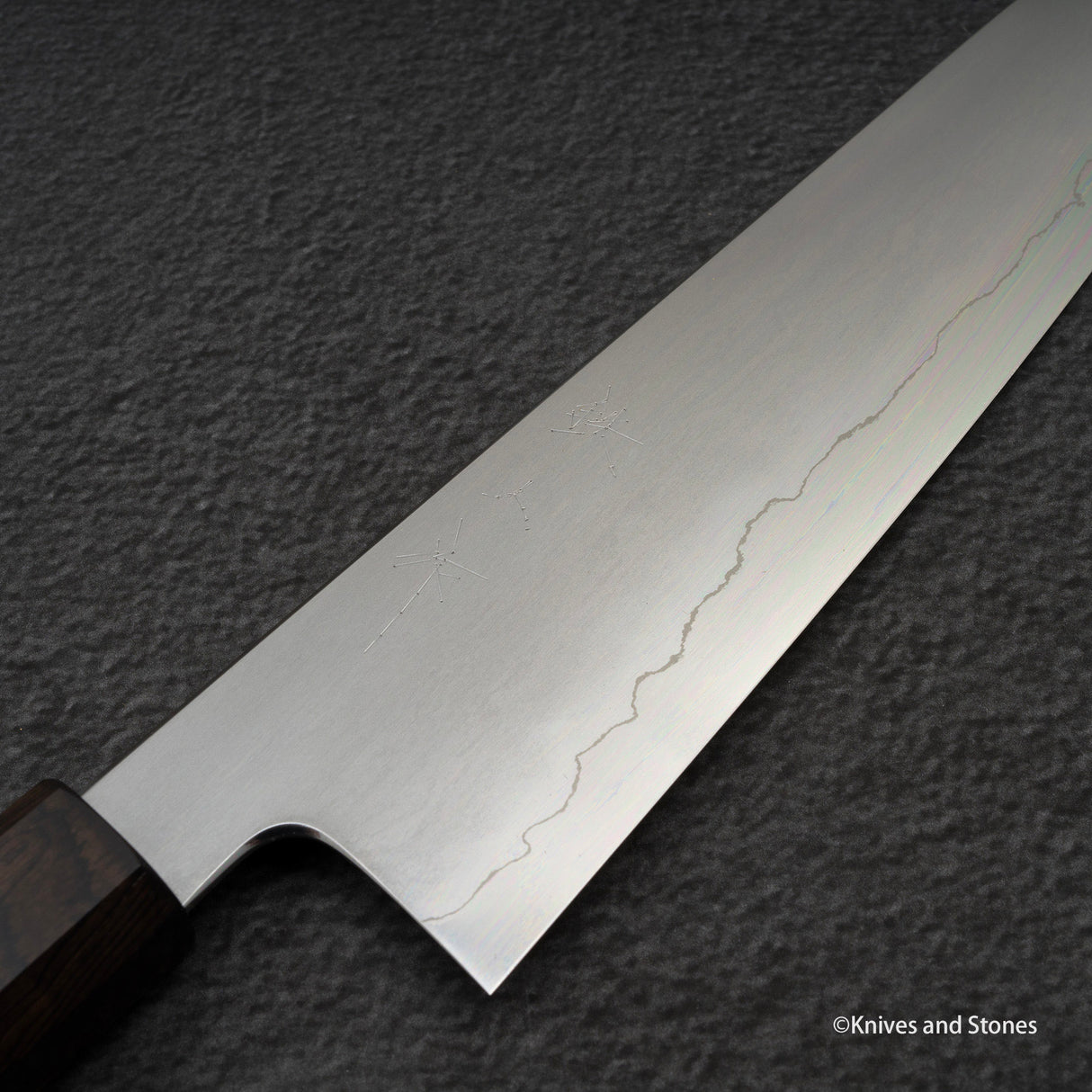 테츠진 은삼강 카스미 K팁 규토(셰프나이프) 210mm 에보니 핸들