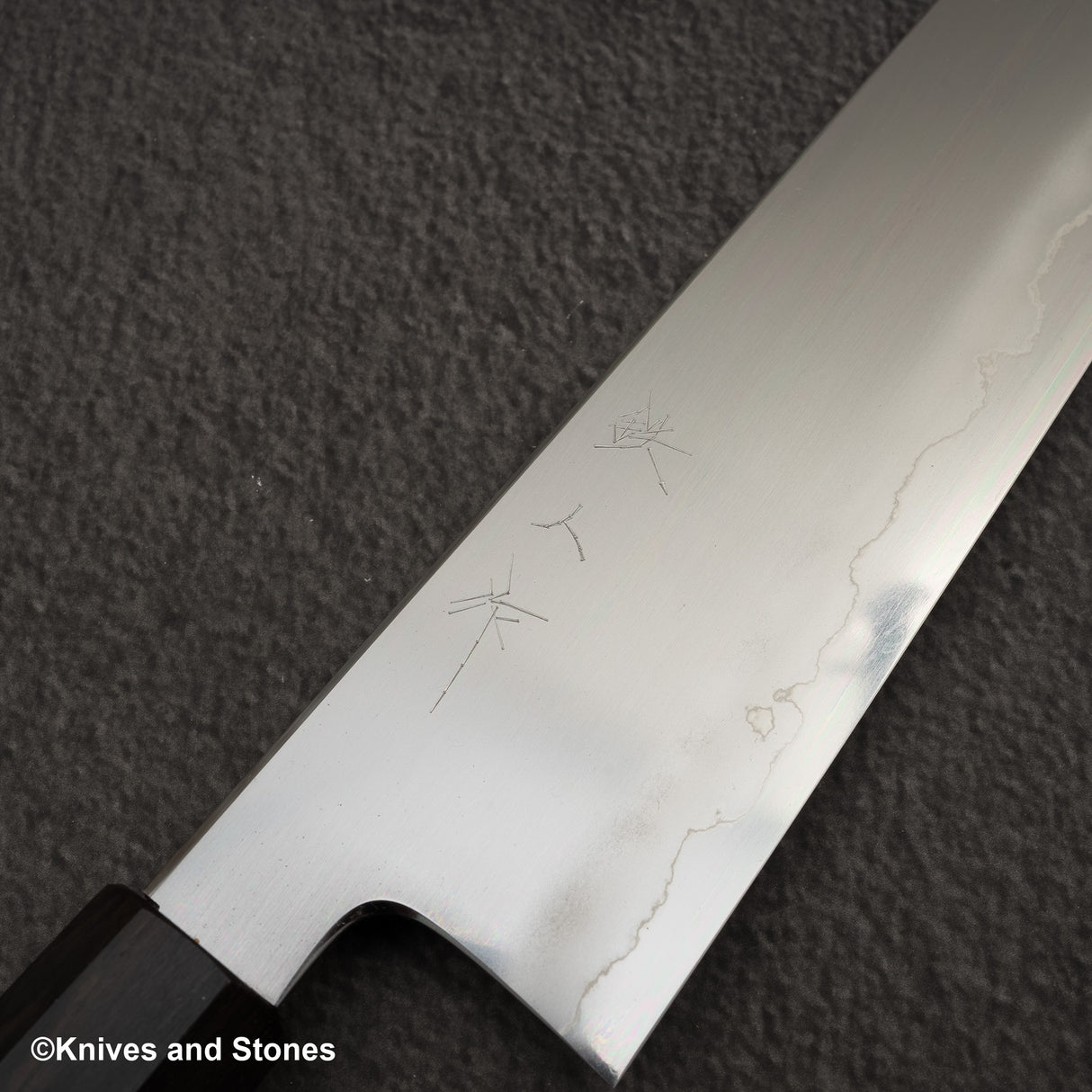 테츠진 은삼강 우키바 K팁 규토(셰프나이프) 240mm 에보니 핸들