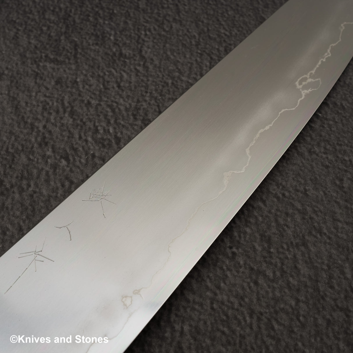 테츠진 은삼강 우키바 K팁 규토(셰프나이프) 240mm 에보니 핸들