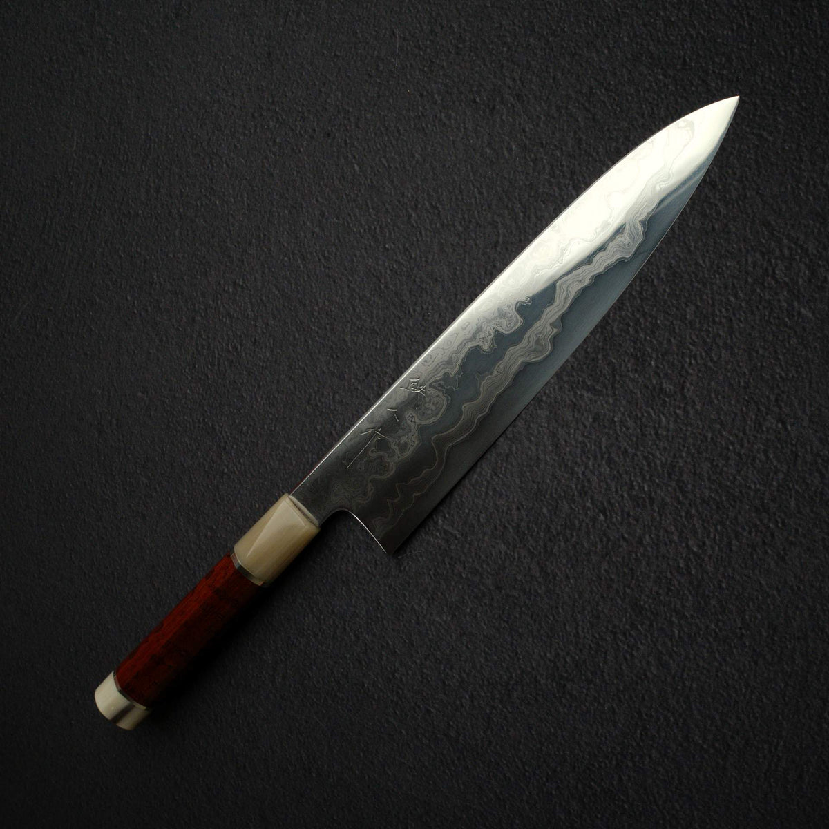 Tetsujin SP Lightning Blue 2 Hand-folded Damascus Gyuto 240mm w/ Saya