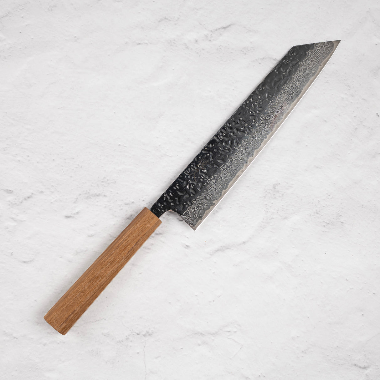 Tsunehisa AUS10 Tsuchime Damascus K-tip Gyuto (Kiritsuke) 240 mm
