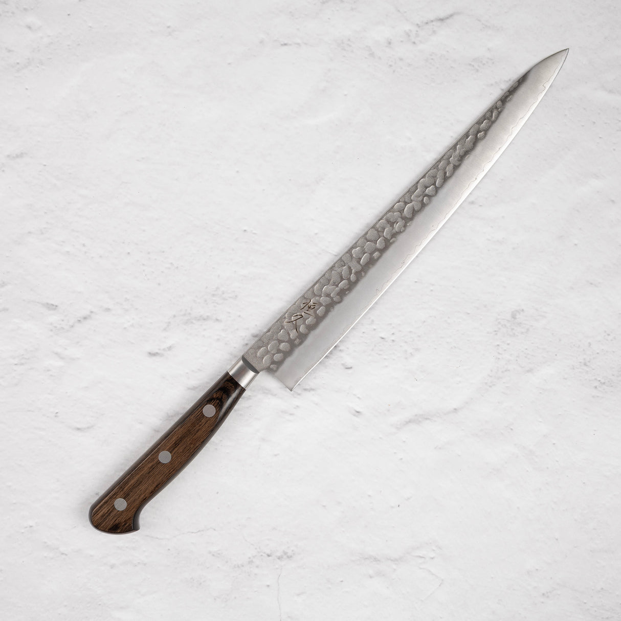 츠네히사 AUS8 츠치메 스지히키 240mm 브라운 웨스턴핸들