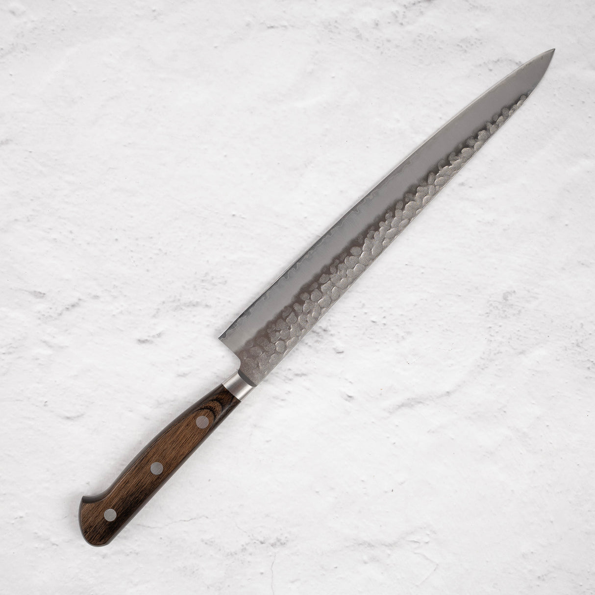 츠네히사 AUS8 츠치메 스지히키 240mm 브라운 웨스턴핸들