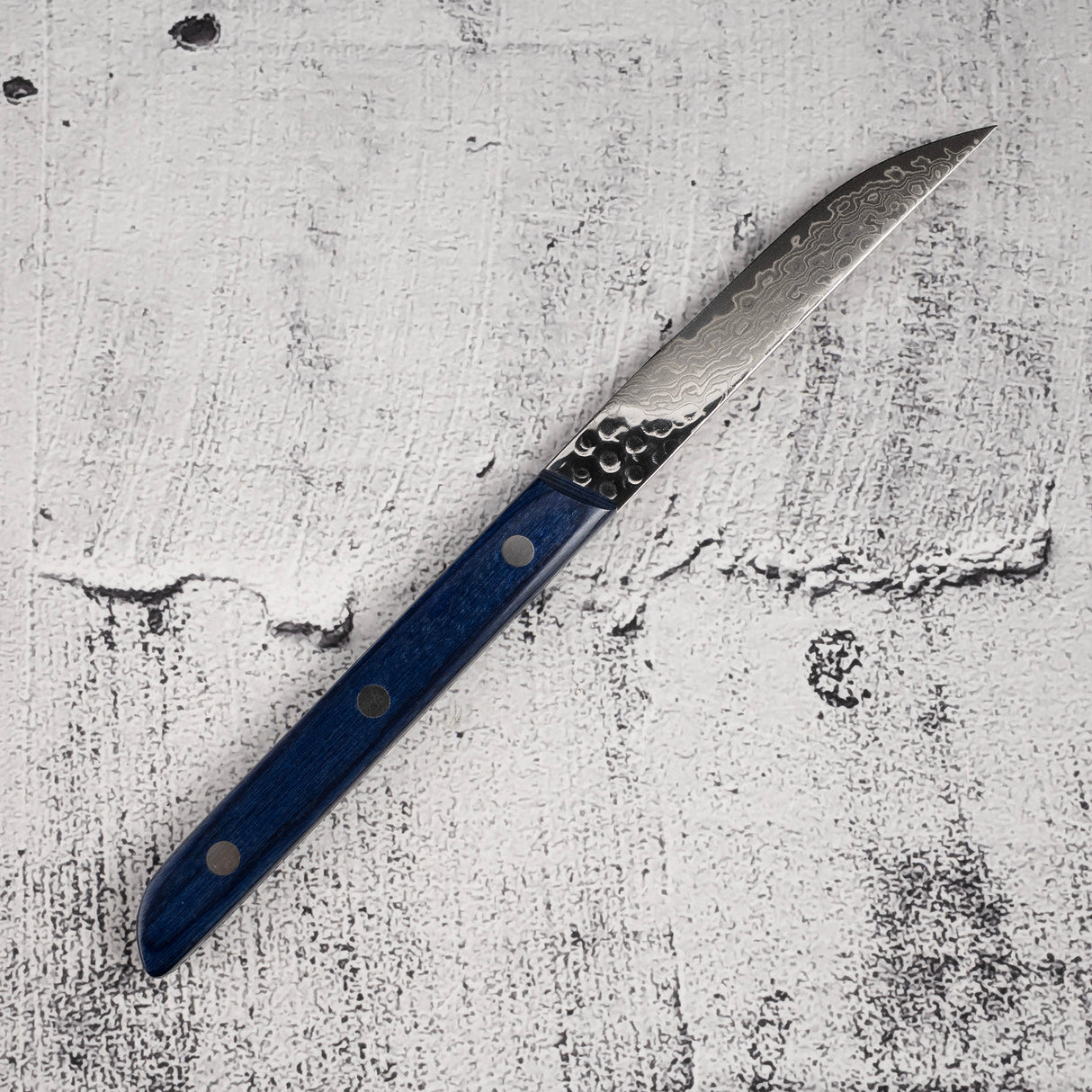 Tsunehisa AUS10 Damascus Steak Knife Blue