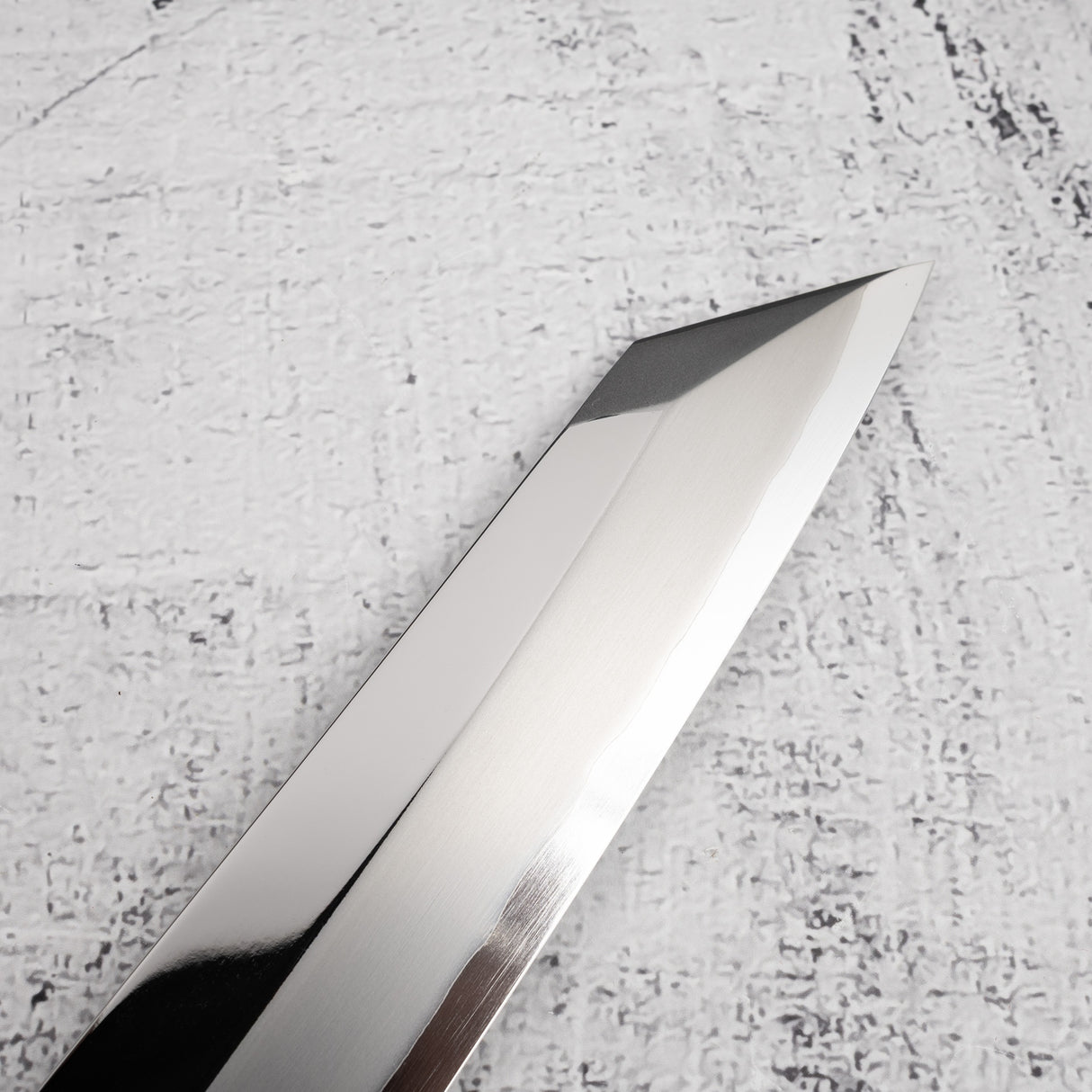 Yoshihiro Ginsan Double Fuller K-tip Yanagiba 270mm Amboyna with Saya