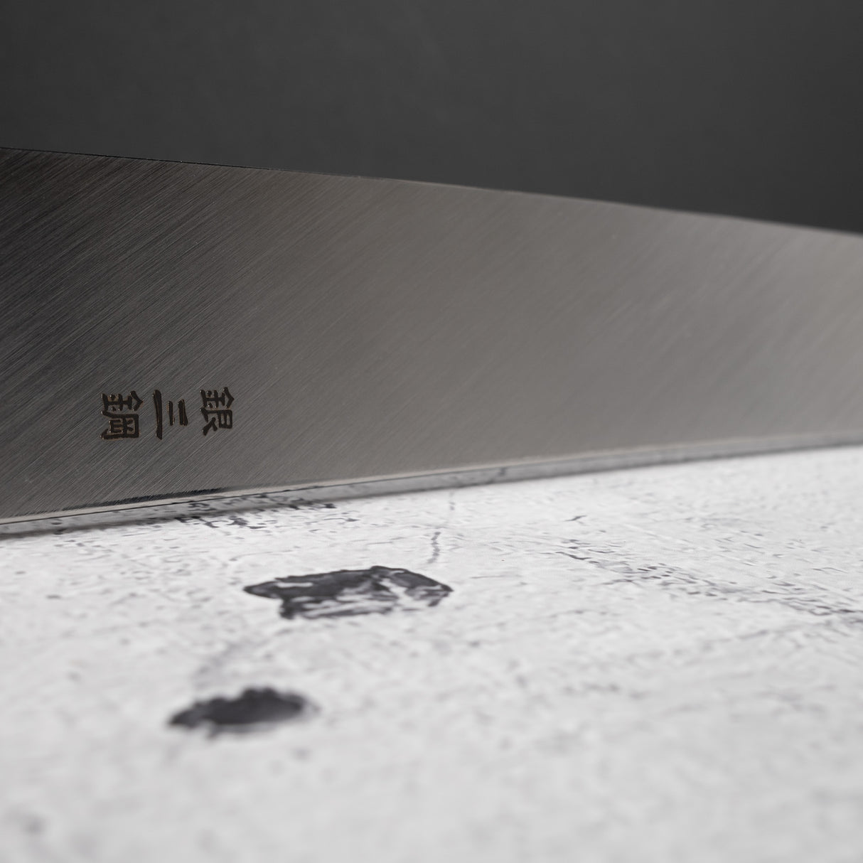 Yoshihiro Ginsan Double Fuller K-tip Yanagiba 270mm Amboyna with Saya