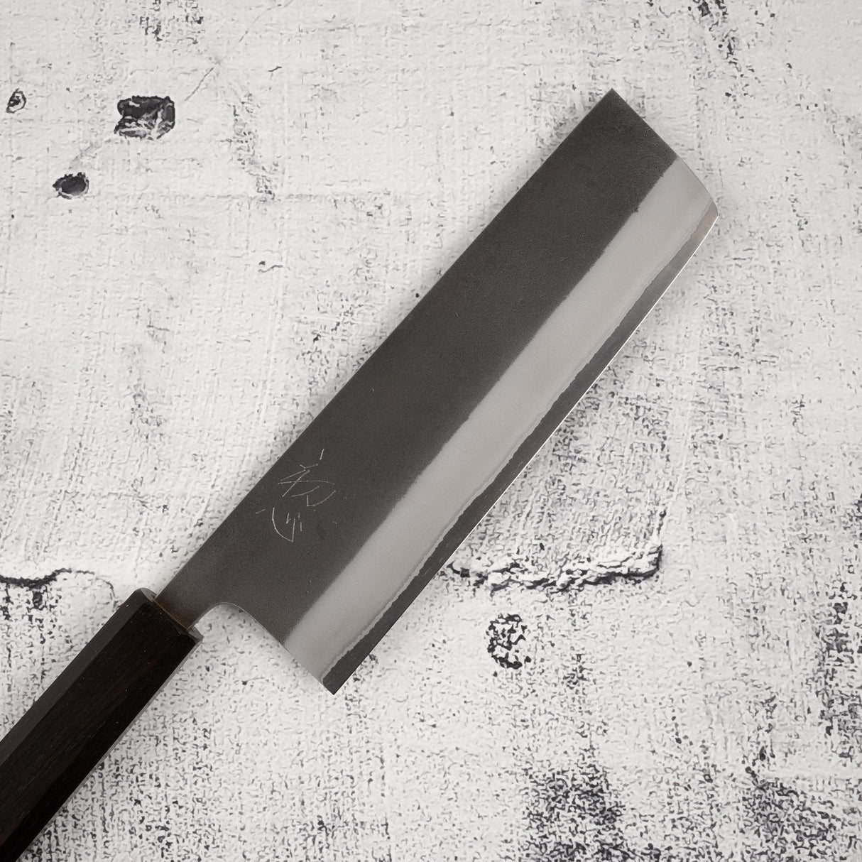 Yoshikane White 2 KU Nashiji Nakiri 165mm Stainless Clad Ebony by Hatsukokoro