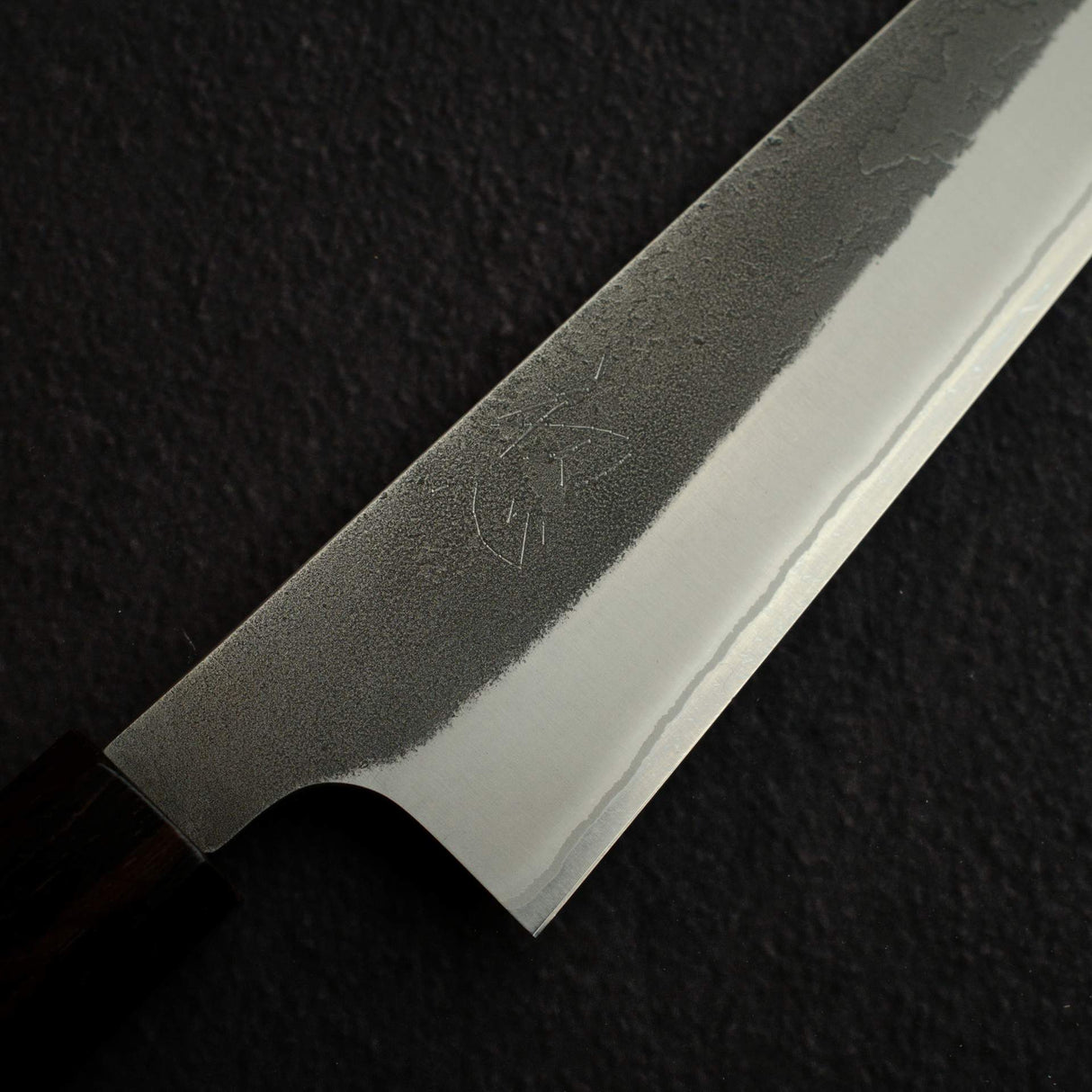 Yoshikane White 2 KU Nashiji Sujihiki 240mm, Stainless Clad Ebony by Hatsukokoro