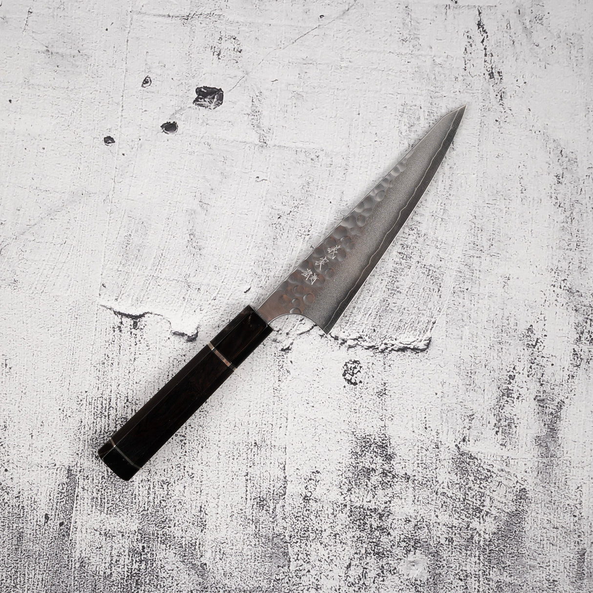 Yoshimi Kato Ginsan Tsuchime Honesuki Double-bevel 150mm