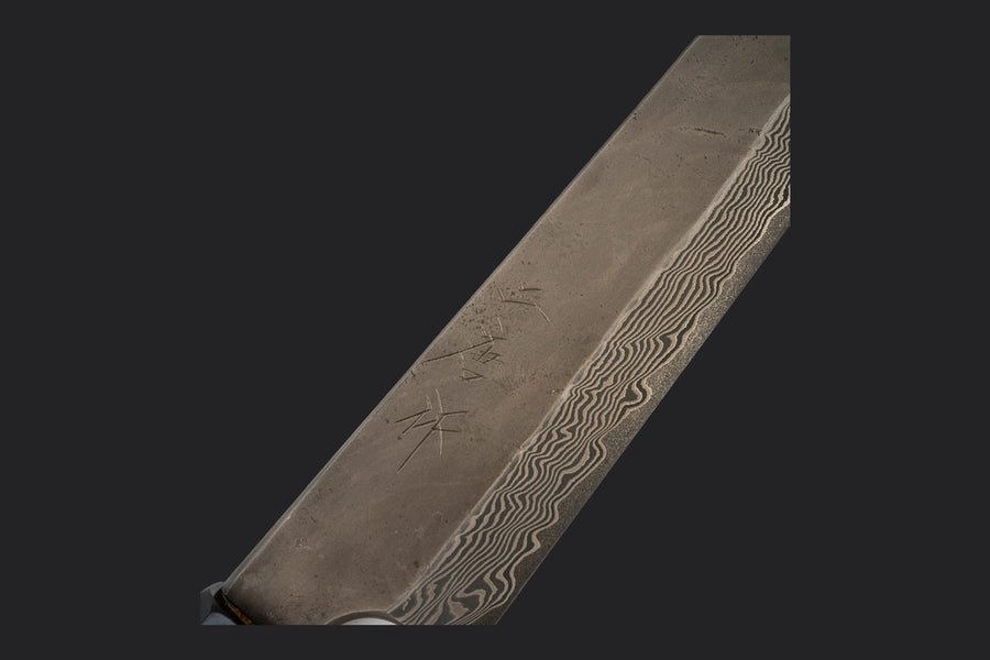 Etched — blade surface finish