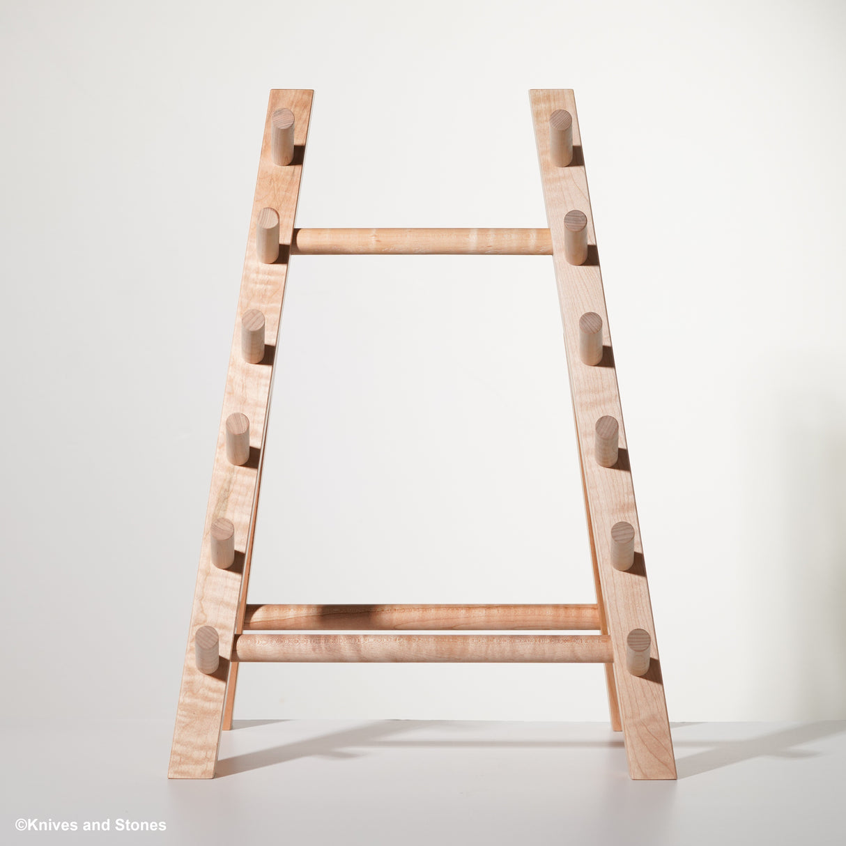 K&S Hardwood Knife Stand (Rack) 6 Slots