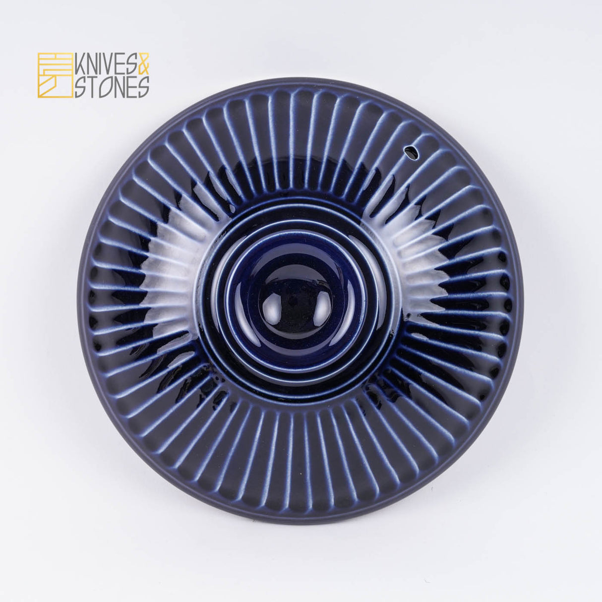 Japanese Do Nabe (Clay Pot) - Ginpo Blue Chrysanthemum