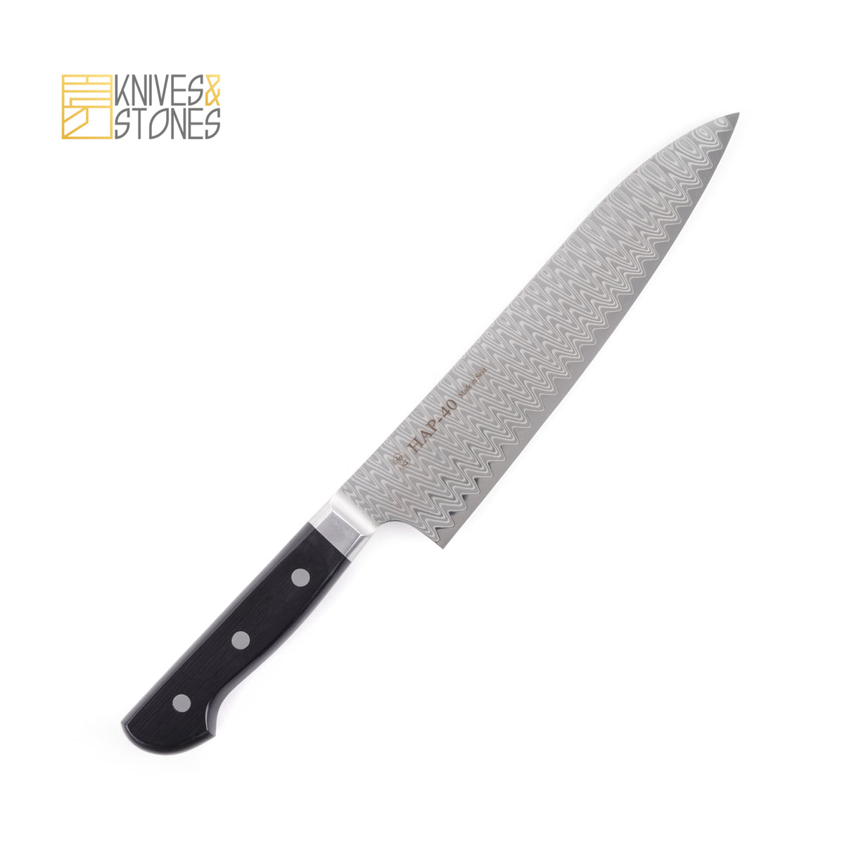 하츠코코로 하야부사 HAP-40 다마스커스 규토(셰프나이프) 210/240mm 웨스턴핸들